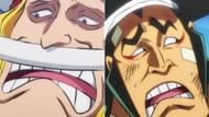Whitebeard and Oden annoyed by Toki's demands (Image via Toei Animation)